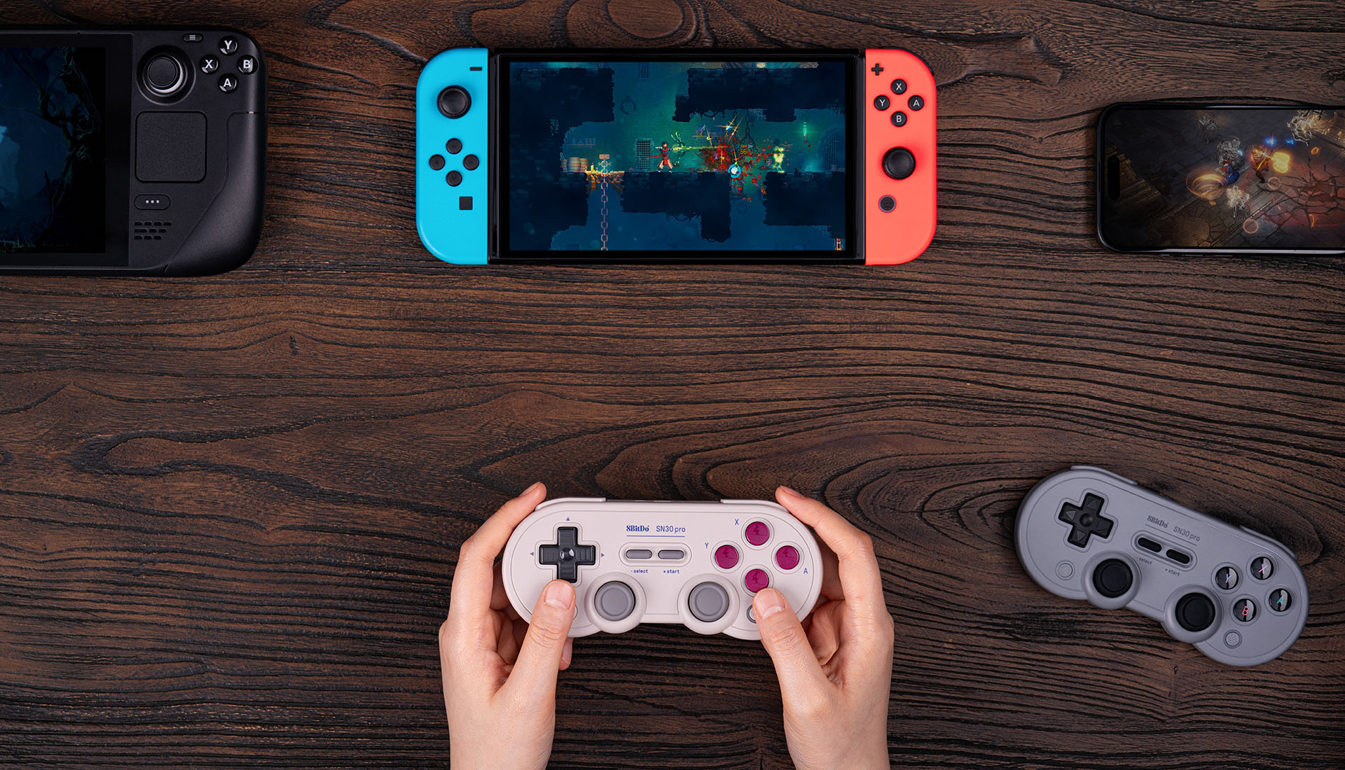 8BitDo SN30 Pro Hall Effect G Classic Bluetooth Žaidimų pultas aprašymas - Prekės nuotrauka