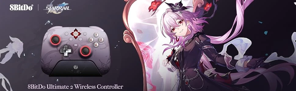 8BitDo Ultimate 2.4G belaidis pultelis (Honkai: Star Rail - Evernight Edition) aprašymas - Prekės nuotrauka