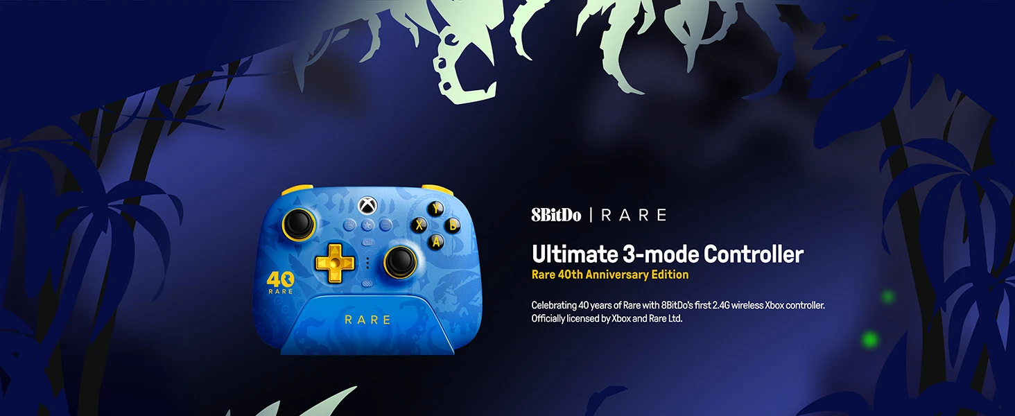 8BitDo Ultimate 3-mode 2.4G Belaidis Pultelis | Rare Edition aprašymas - Prekės nuotrauka