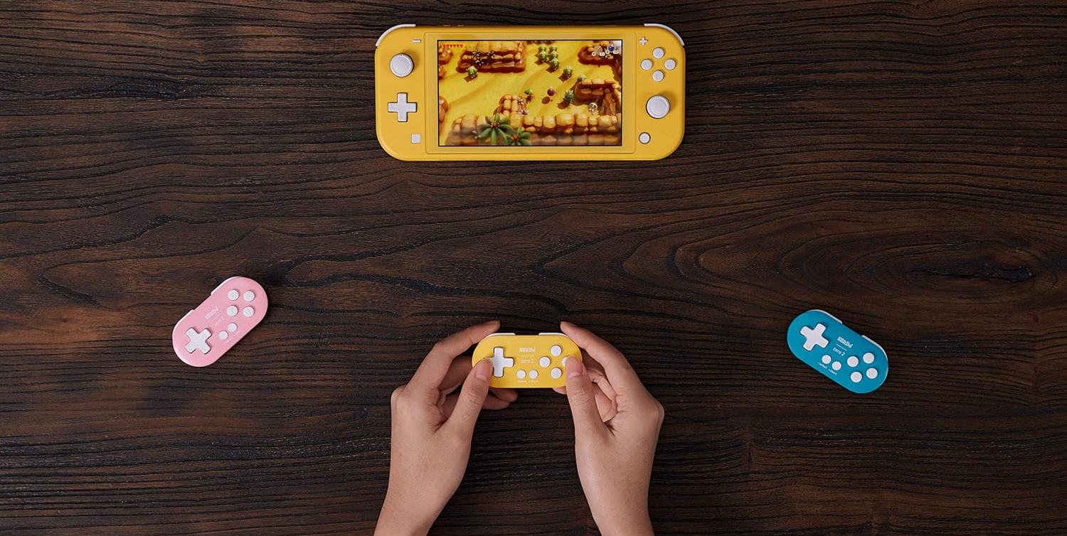 8BitDo Zero 2 Geltonas aprašymas - Prekės nuotrauka