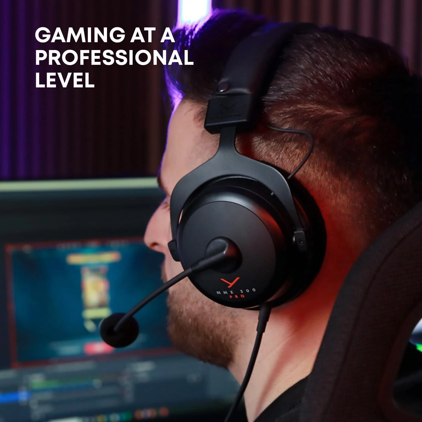 Beyerdynamic MMX 300 Pro Laidinės žaidimų ausinės | Closed-Back | 3.5 mm, Juodos spalvos aprašymas - Prekės nuotrauka