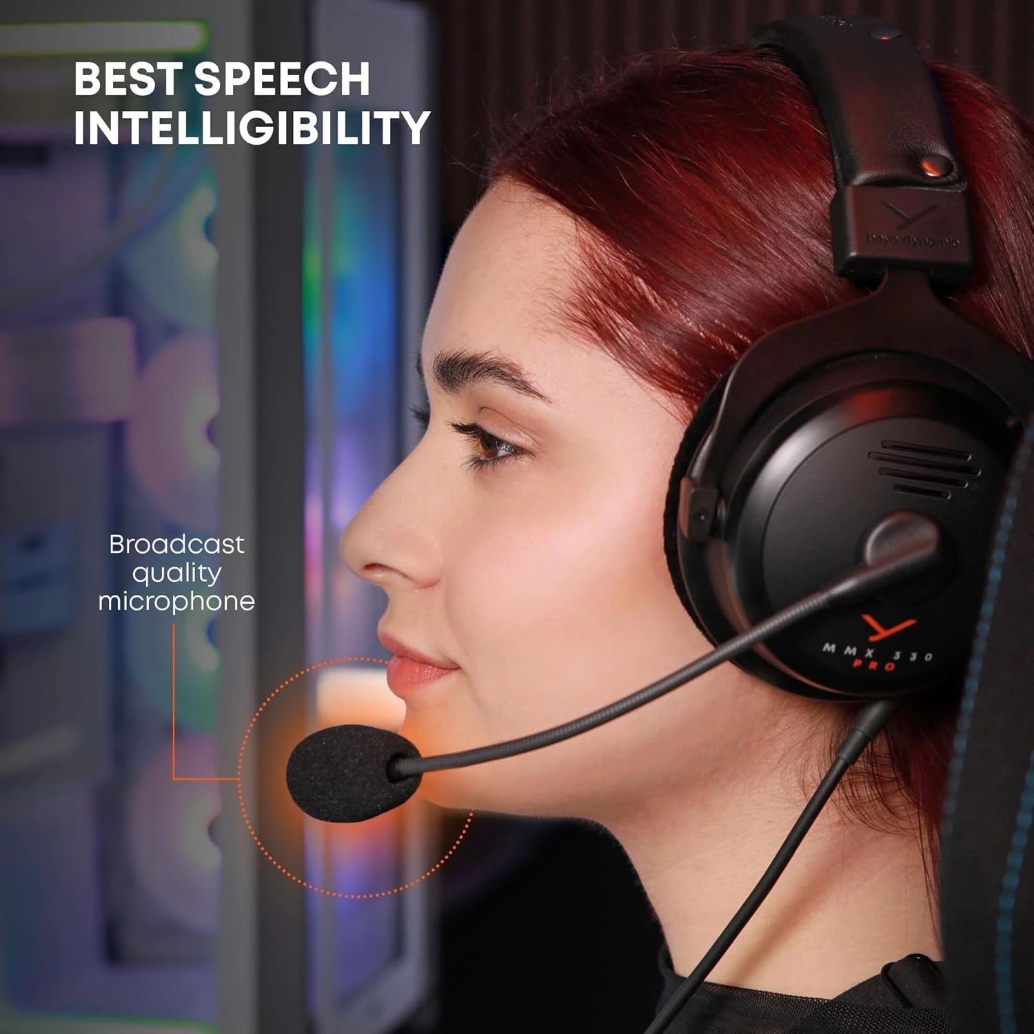 Beyerdynamic MMX 330 Pro Laidinės žaidimų ausinės | Open-Back | Juoda | 3.5 mm aprašymas - Prekės nuotrauka