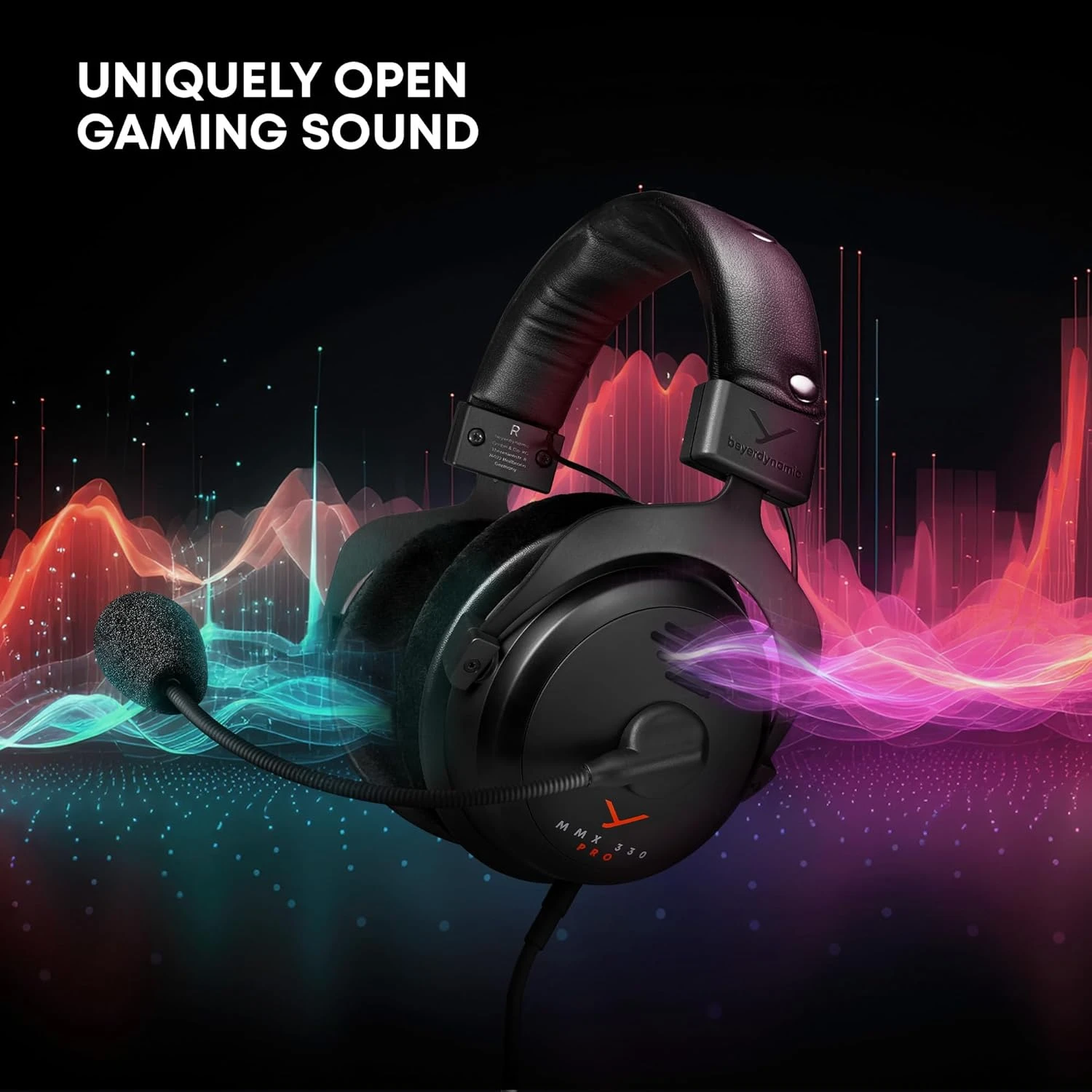 Beyerdynamic MMX 330 Pro Laidinės žaidimų ausinės | Open-Back | Juoda | 3.5 mm aprašymas - Prekės nuotrauka