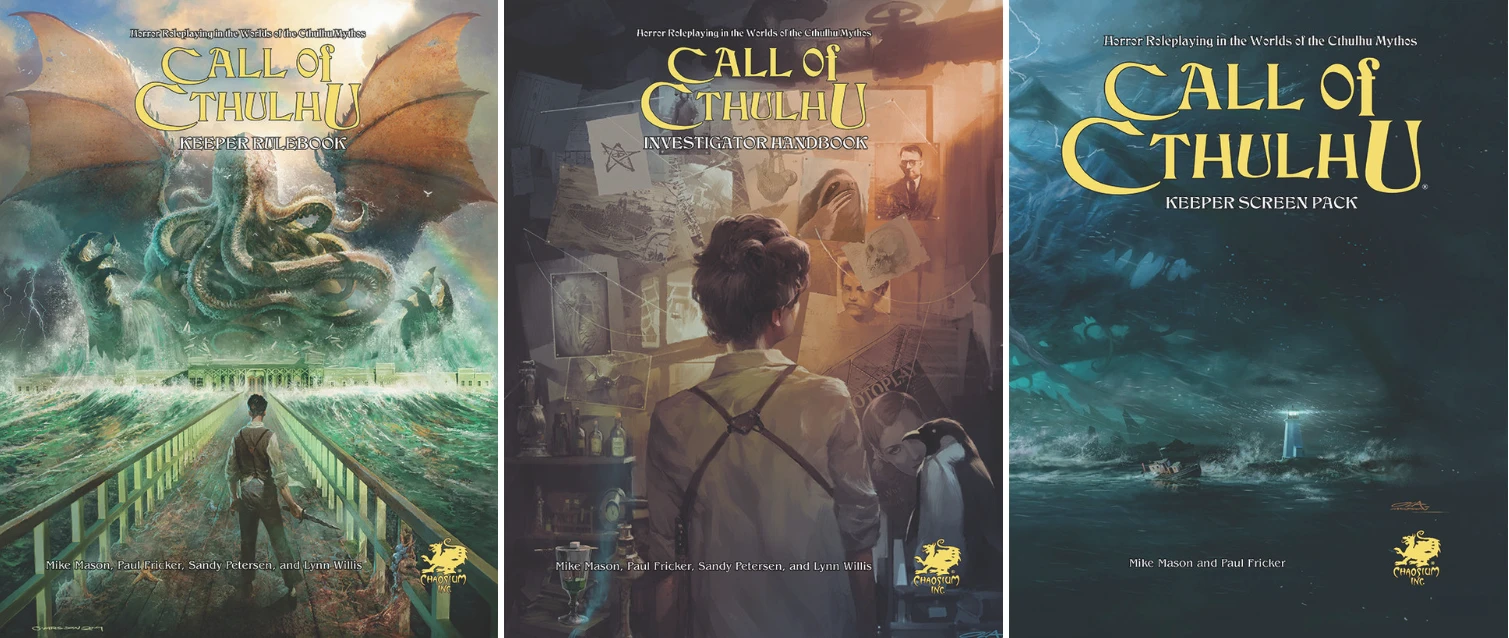 Call of Cthulhu: Chaosium 50th Anniversary Slipcase Set aprašymas - Prekės nuotrauka