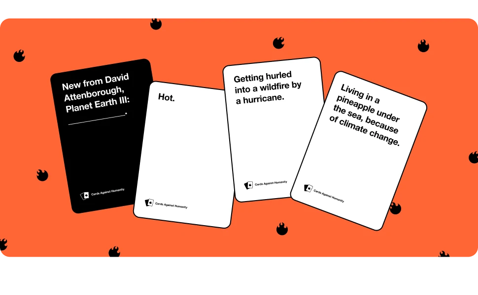 Spilbræt Cards Against Humanity – Climate Catastrophe Pack aprašymas - Prekės nuotrauka