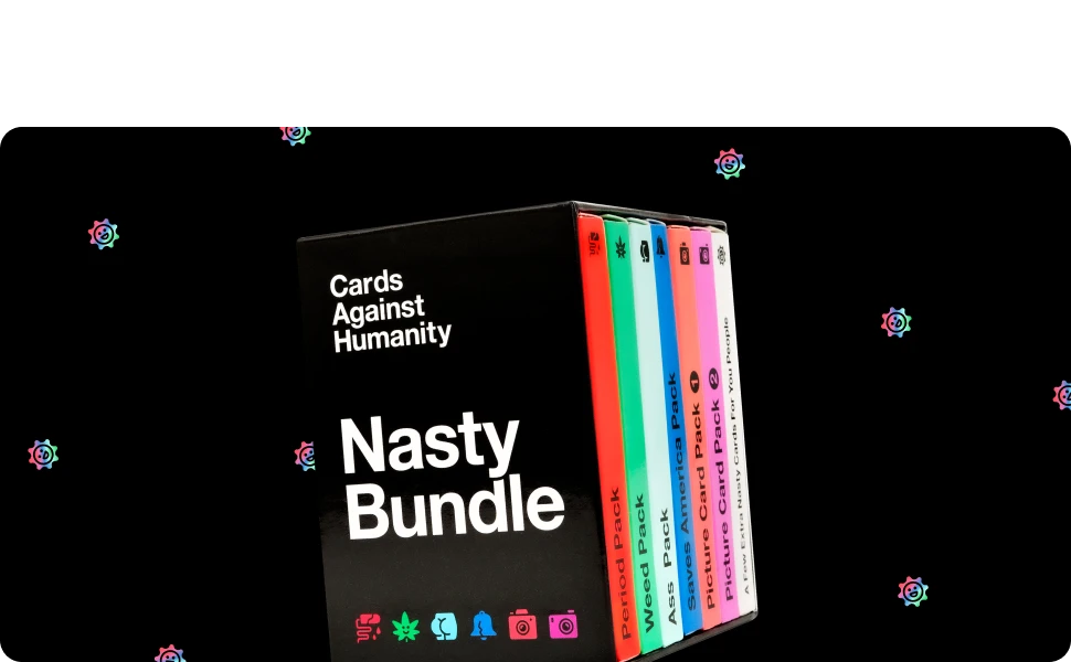 Spilbræt Cards Against Humanity: Nasty Bundle aprašymas - Prekės nuotrauka