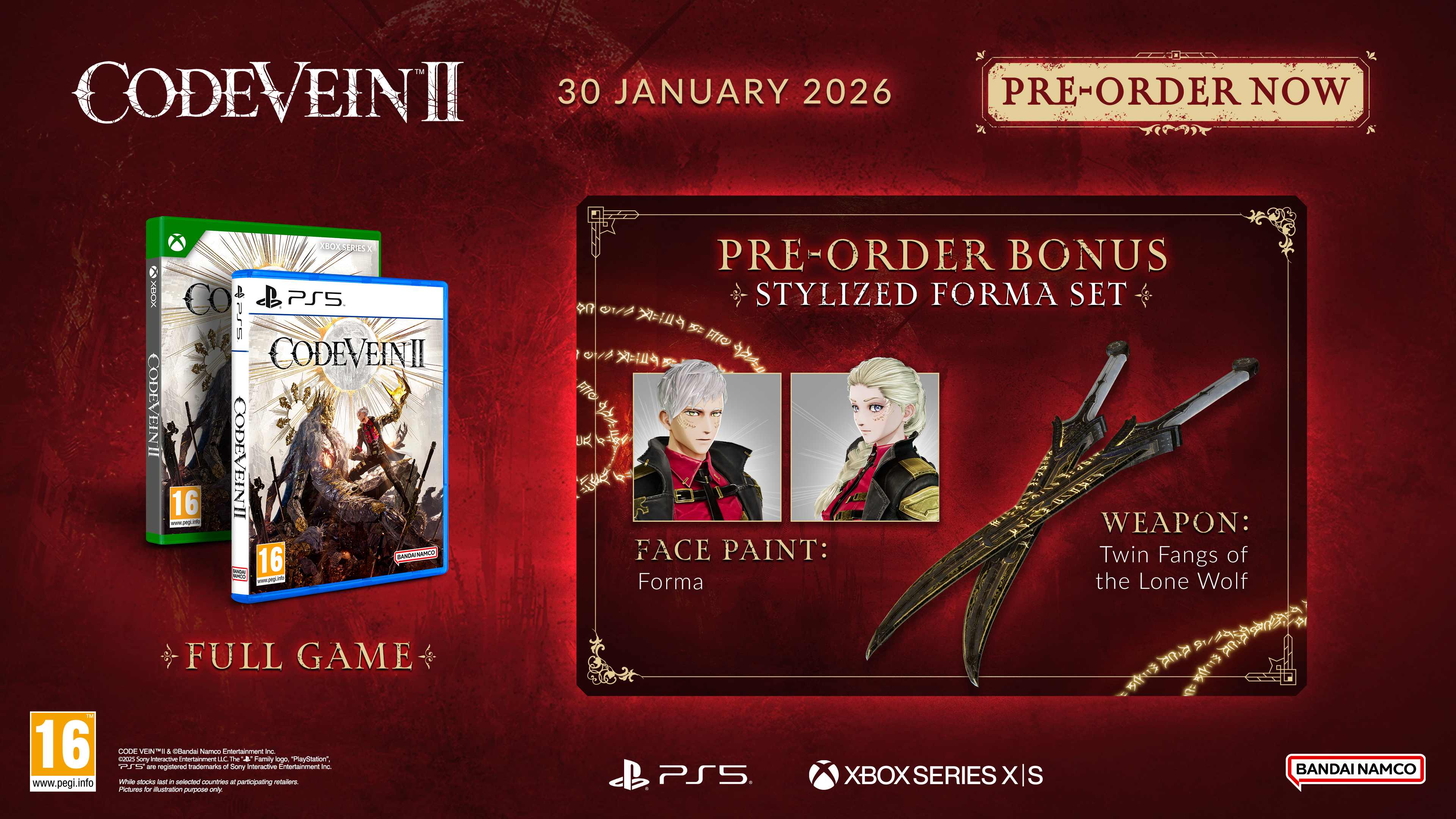 Bandai Namco Code Vein 2 PS5 aprašymas - Prekės nuotrauka