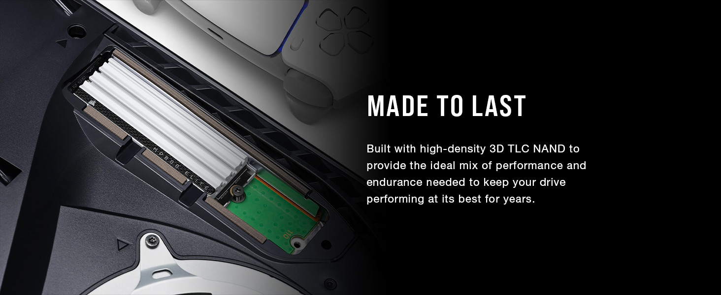 Corsair | SSD | MP600 ELITE | 2000 GB | SSD form factor M.2 2280 | Solid-state drive sąsaja PCIe Gen 4×4 | Skaitymo greitis 7000 MB/s | Rašymo greitis 6500 MB/s aprašymas - Prekės nuotrauka