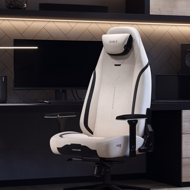 Diablo Chairs Diablo X-Eye Prime Normal Size - Desert Storm ergonominė kėdė aprašymas - Prekės nuotrauka Diablo Chairs Diablo X-Eye Prime Normal Size - Desert Storm ergonominė kėdė aprašymas - Prekės nuotrauka