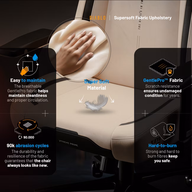 Diablo Chairs Diablo X-Eye Prime Normal Size - Desert Storm ergonominė kėdė aprašymas - Prekės nuotrauka Diablo Chairs Diablo X-Eye Prime Normal Size - Desert Storm ergonominė kėdė aprašymas - Prekės nuotrauka
