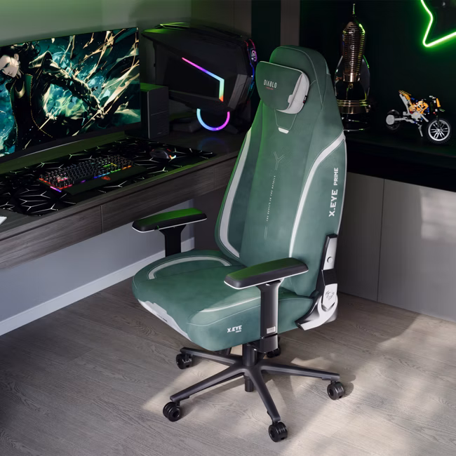 Diablo Chairs Diablo X-Eye Prime Normal Size - Forest Žalias ergonominė kėdė aprašymas - Prekės nuotrauka