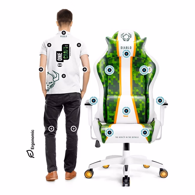 Diablo Chairs „Diablo X-ONE 2.0 Normal Craft“. aprašymas - Prekės nuotrauka