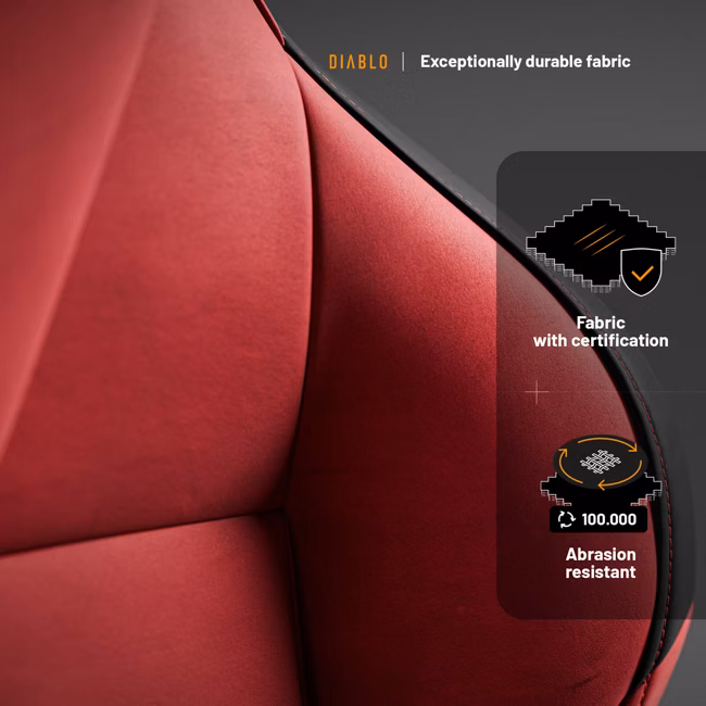 Diablo Chairs Diablo X-One Prime Normal Size - Bloody Mary ergonominė kėdė aprašymas - Prekės nuotrauka