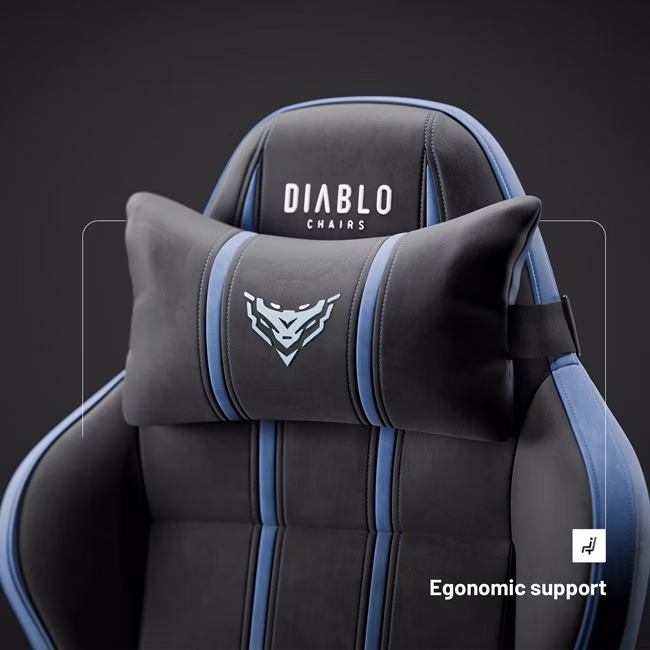 Diablo Chairs Mėlyna Diablo X-One 2.0 Normal Size Night Mėlyna aprašymas - Prekės nuotrauka