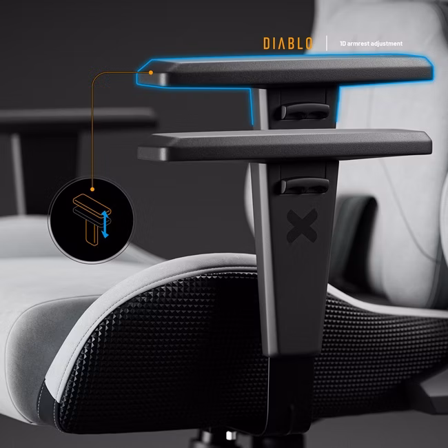 Diablo Chairs Diablo X-One Prime Normal Size - Nightwolf Moon ergonominė kėdė aprašymas - Prekės nuotrauka Diablo Chairs Diablo X-One Prime Normal Size - Nightwolf Moon ergonominė kėdė aprašymas - Prekės nuotrauka