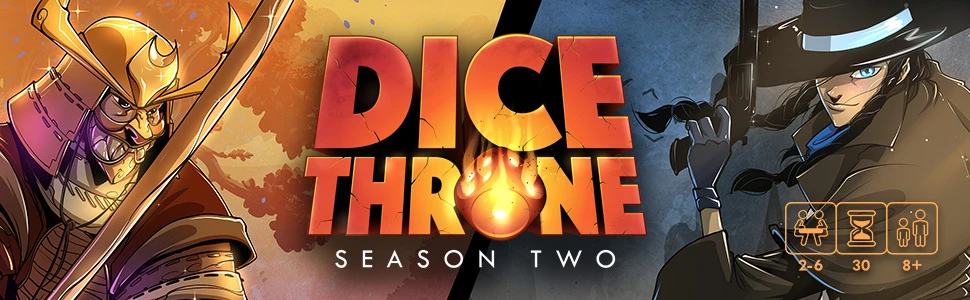 Roxley Games Dice Throne: Season Two – Gunslinger v. Samurai aprašymas - Prekės nuotrauka