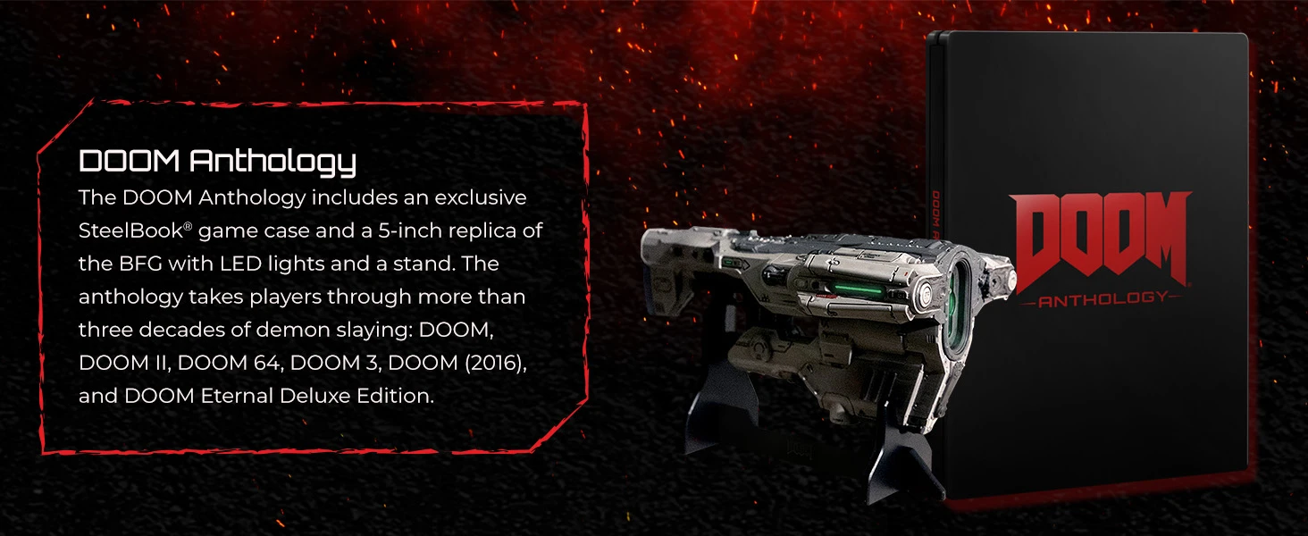 Id Software Id programinė įranga DOOM Anthology Xbox Series X aprašymas - Prekės nuotrauka Id Software Id programinė įranga DOOM Anthology Xbox Series X aprašymas - Prekės nuotrauka