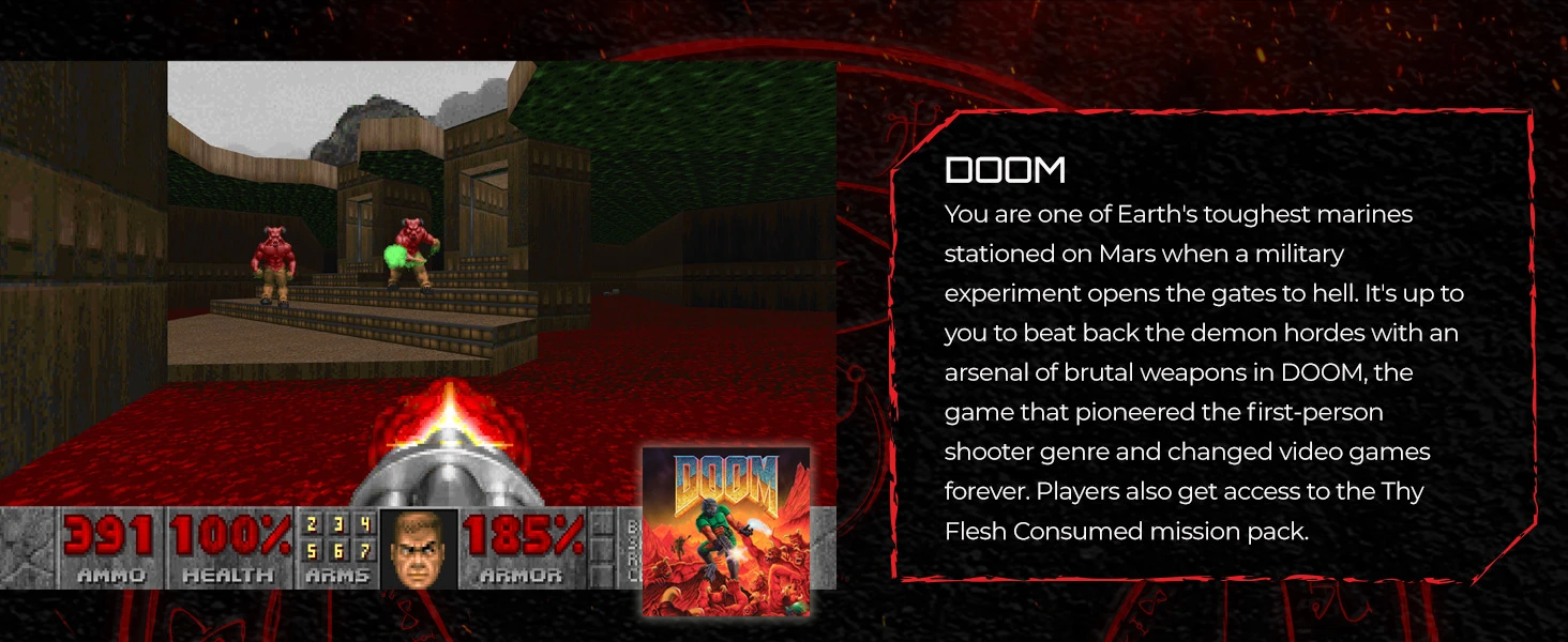 Id Software Id programinė įranga DOOM Anthology Xbox Series X aprašymas - Prekės nuotrauka Id Software Id programinė įranga DOOM Anthology Xbox Series X aprašymas - Prekės nuotrauka