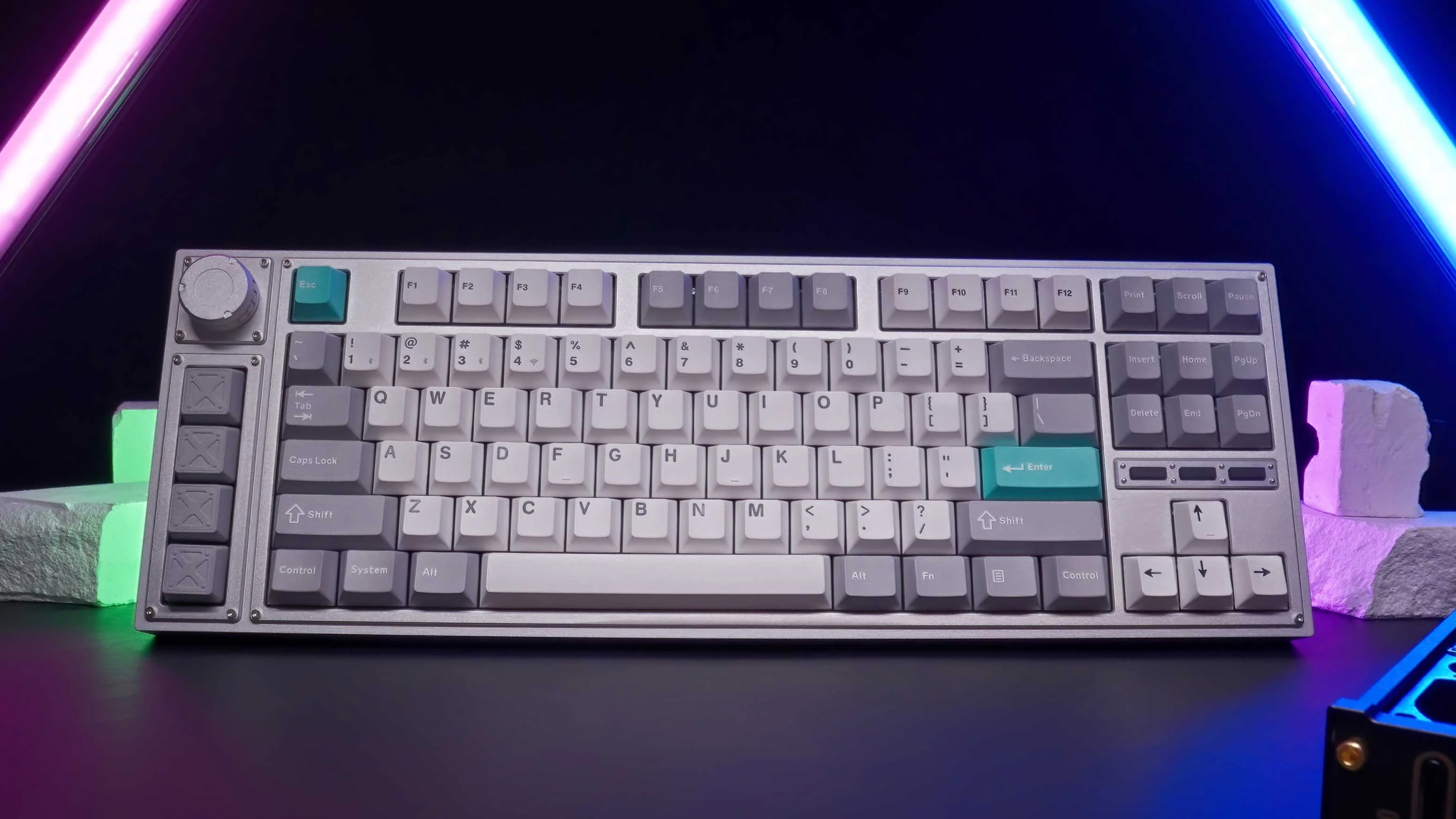 Klaviatūra Keychron Double shot PBT Full Set (Cherry profile - Mėlyna, Juodas, Geltona) Keycap rinkinys aprašymas - Prekės nuotrauka