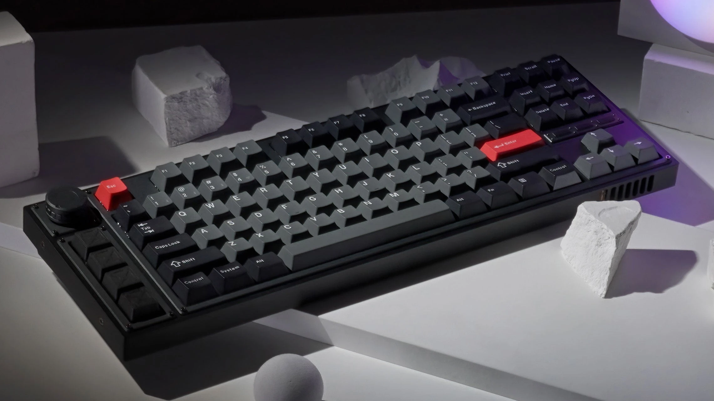 Klaviatūra Keychron Double shot PBT Full Set (Cherry profile - Mėlyna, Juodas, Geltona) Keycap rinkinys aprašymas - Prekės nuotrauka