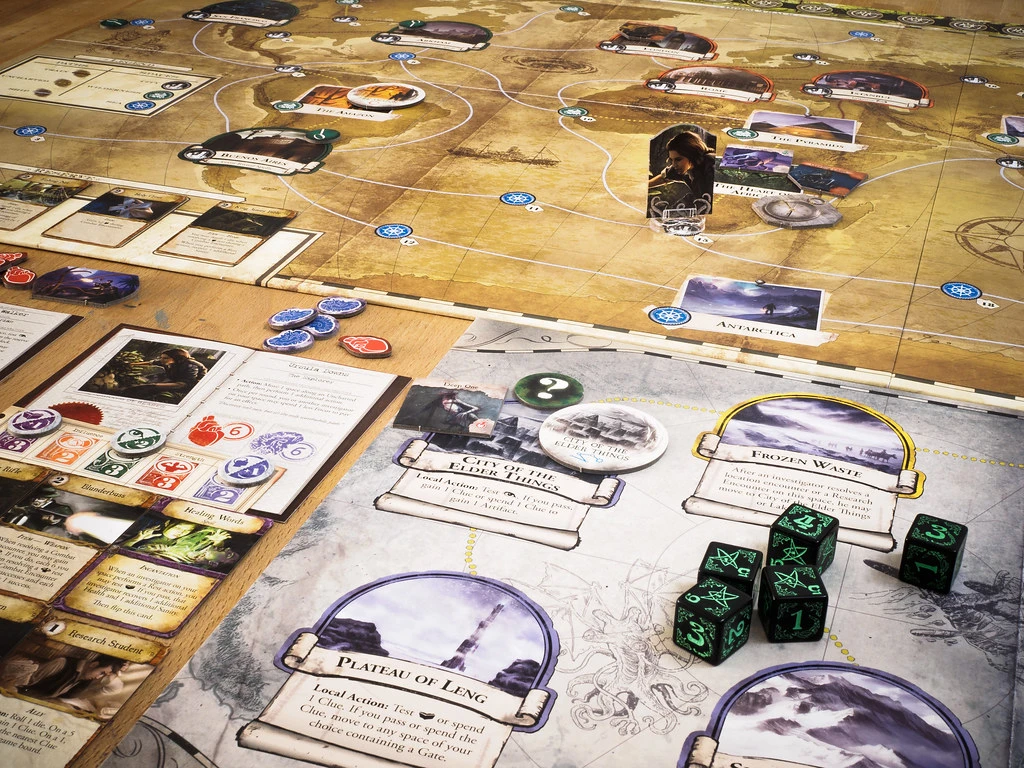 Fantasy Flight Games Fantastiniai skrydžio žaidimai Eldritch Horror aprašymas - Prekės nuotrauka