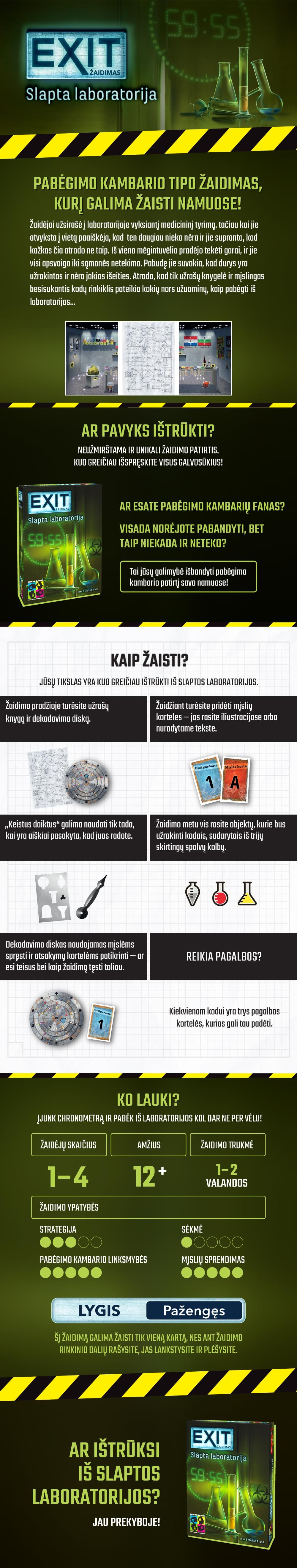 Brain_Games Brain Games EXiT: Slapta laboratorija | LT aprašymas - Prekės nuotrauka