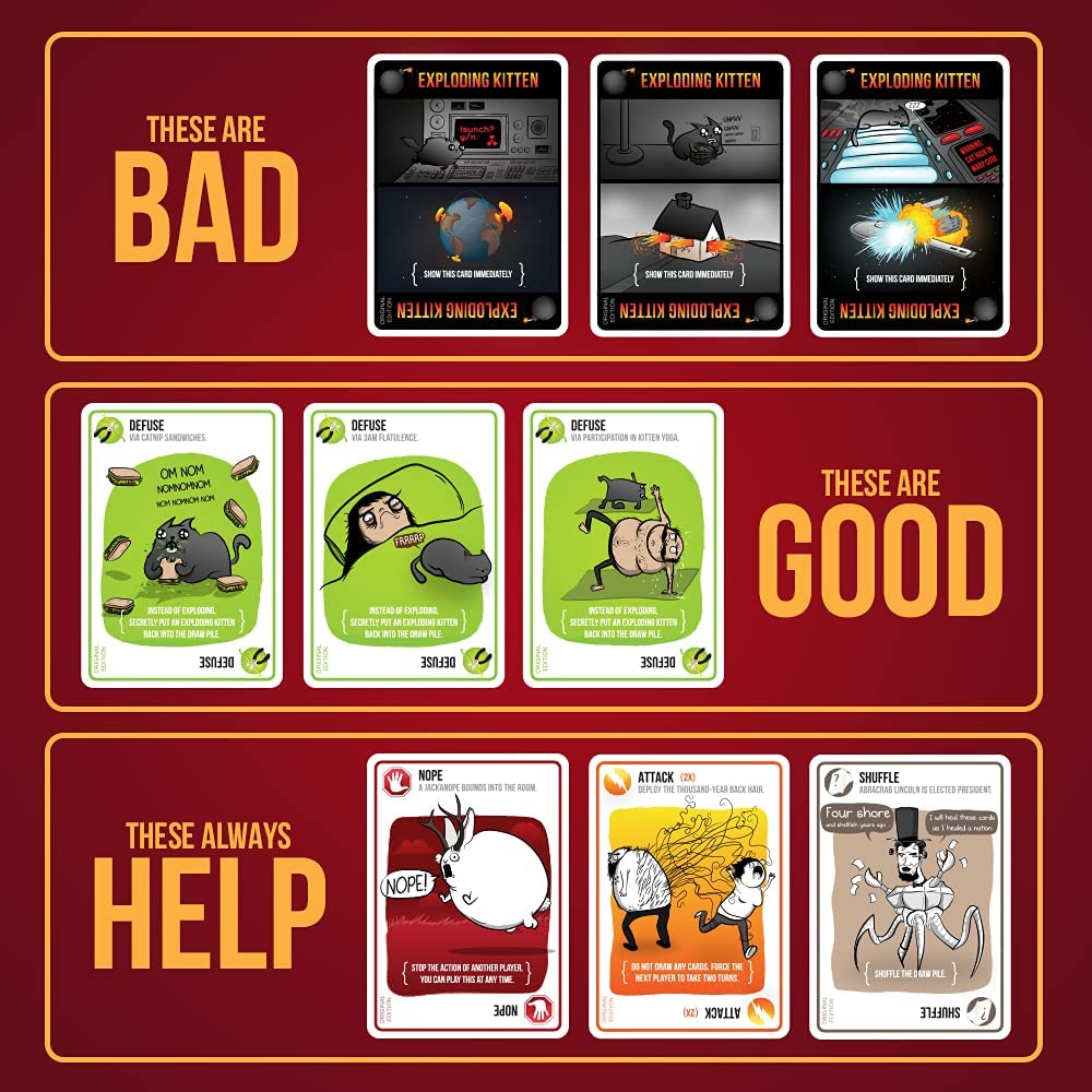 Asmodee Exploding Kittens aprašymas - Prekės nuotrauka