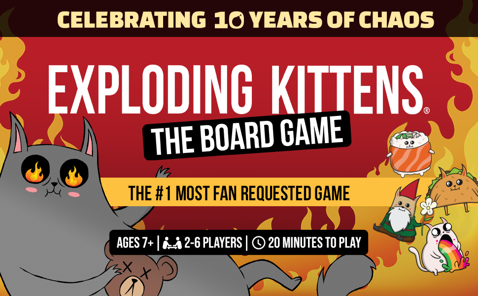 Exploding Kittens: The Board Game aprašymas - Prekės nuotrauka