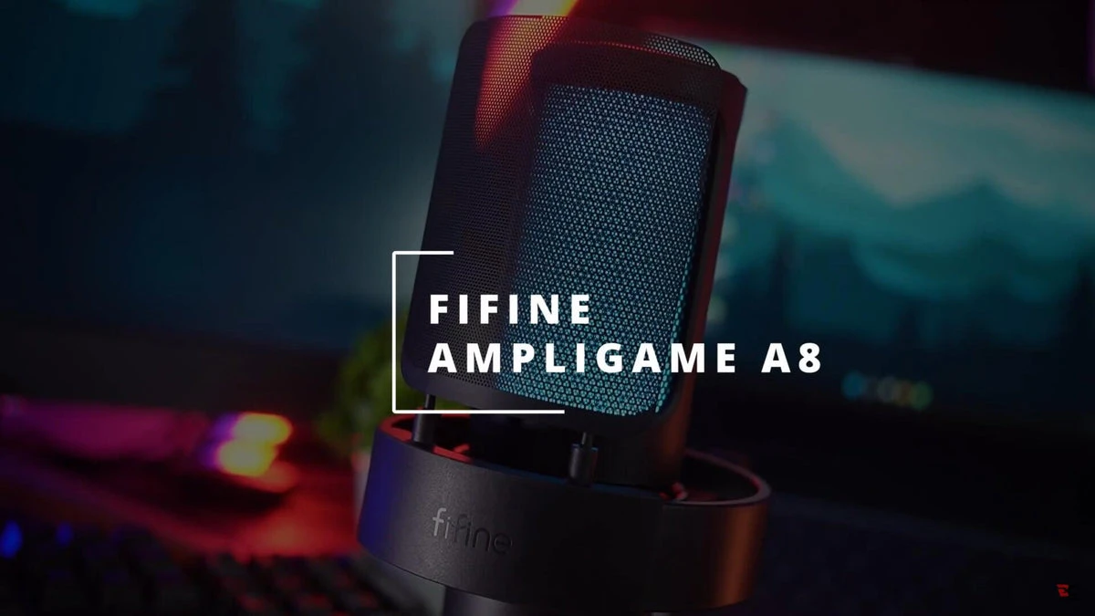 FIFINE Ampligame A8 laidinis mikrofonas su RGB apšvietimu | USB aprašymas - Prekės nuotrauka