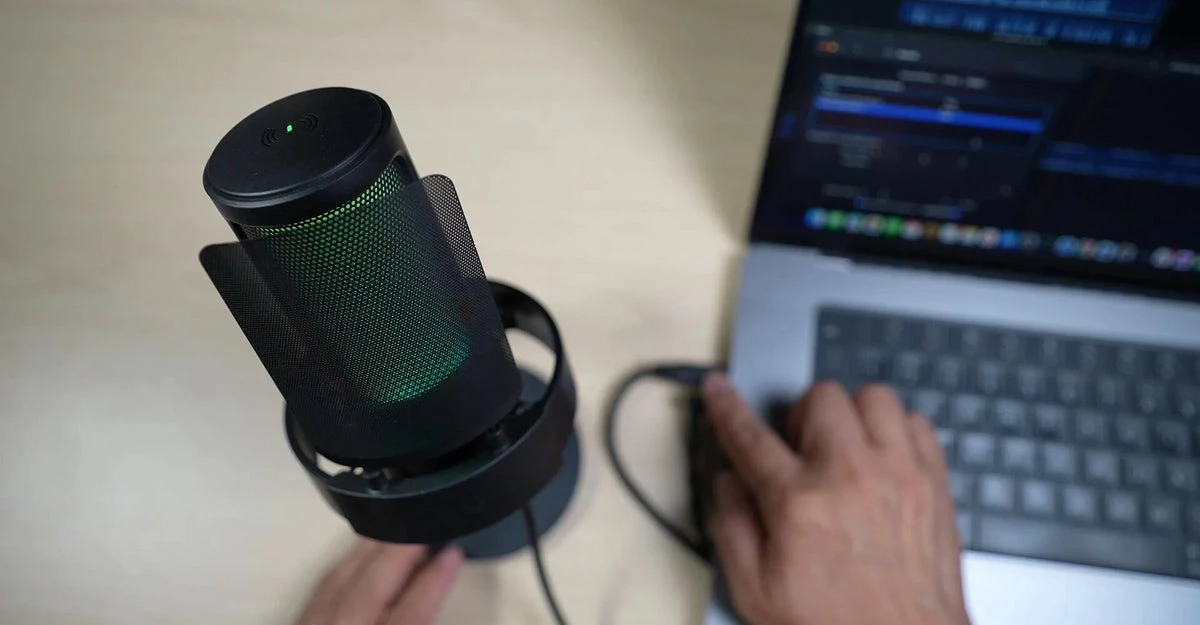 FIFINE Ampligame A8 laidinis mikrofonas su RGB apšvietimu | USB aprašymas - Prekės nuotrauka