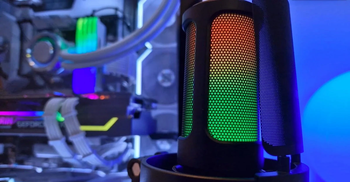 FIFINE Ampligame A8 laidinis mikrofonas su RGB apšvietimu | USB aprašymas - Prekės nuotrauka