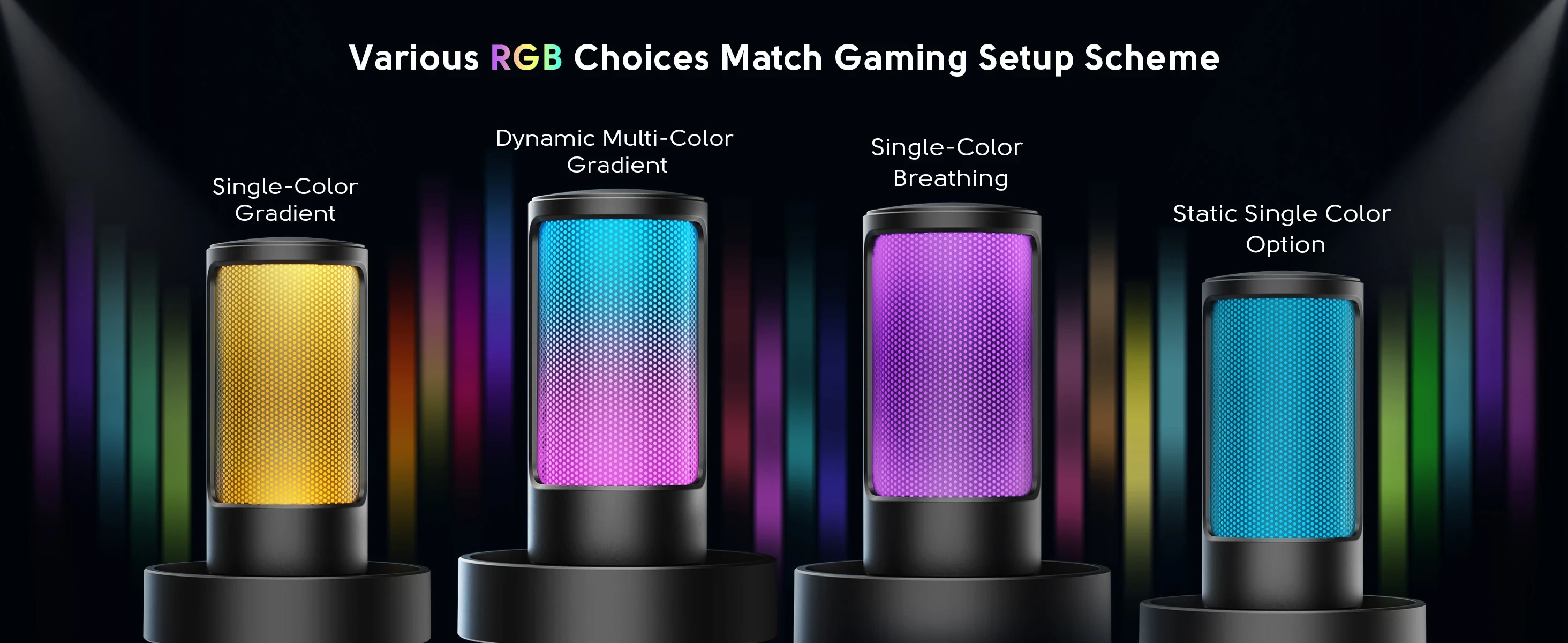 Fifine Technology FIFINE Ampligame A8Plus laidinis mikrofonas su RGB apšvietimu | USB aprašymas - Prekės nuotrauka