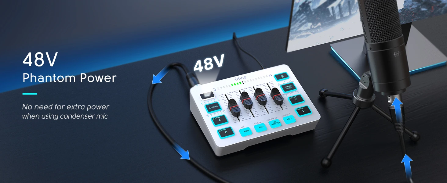 fifine-ampligame-sc3w-audio-mikserinis-pultas