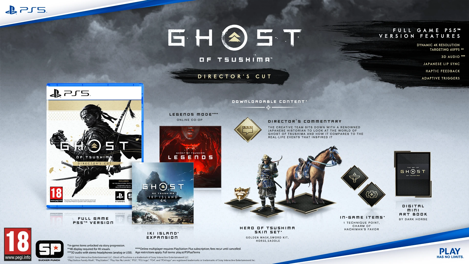 Sony Sucker Punch Ghost of Tsushima Director’s Cut PS5 aprašymas - Prekės nuotrauka