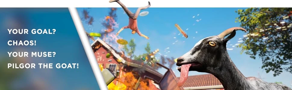 „Coffee Stain Goat Simulator Remastered“ PS5 aprašymas - Prekės nuotrauka
