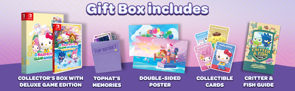 Sunblink Hello Kitty Island Adventure - Gift box aprašymas - Prekės nuotrauka