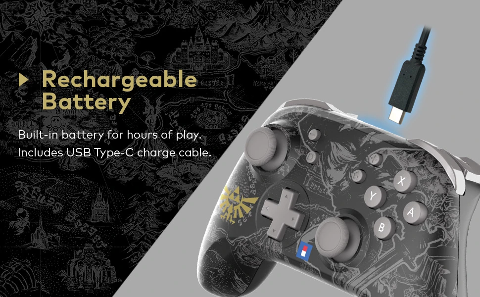 HORI Horipad belaidis pultelis Nintendo Switch (Legend of Zelda) aprašymas - Prekės nuotrauka