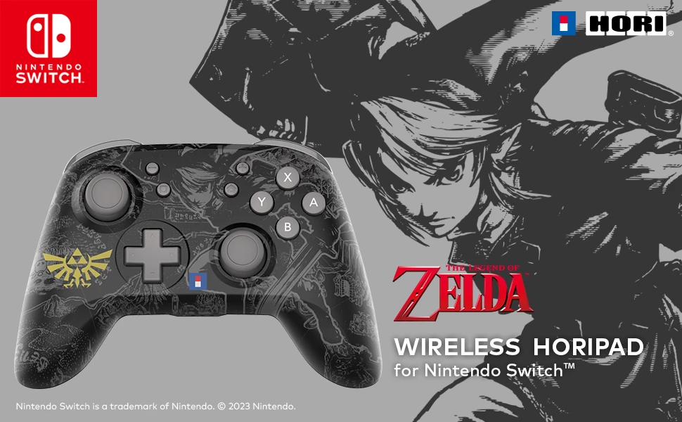 HORI Horipad belaidis pultelis Nintendo Switch (Legend of Zelda) aprašymas - Prekės nuotrauka