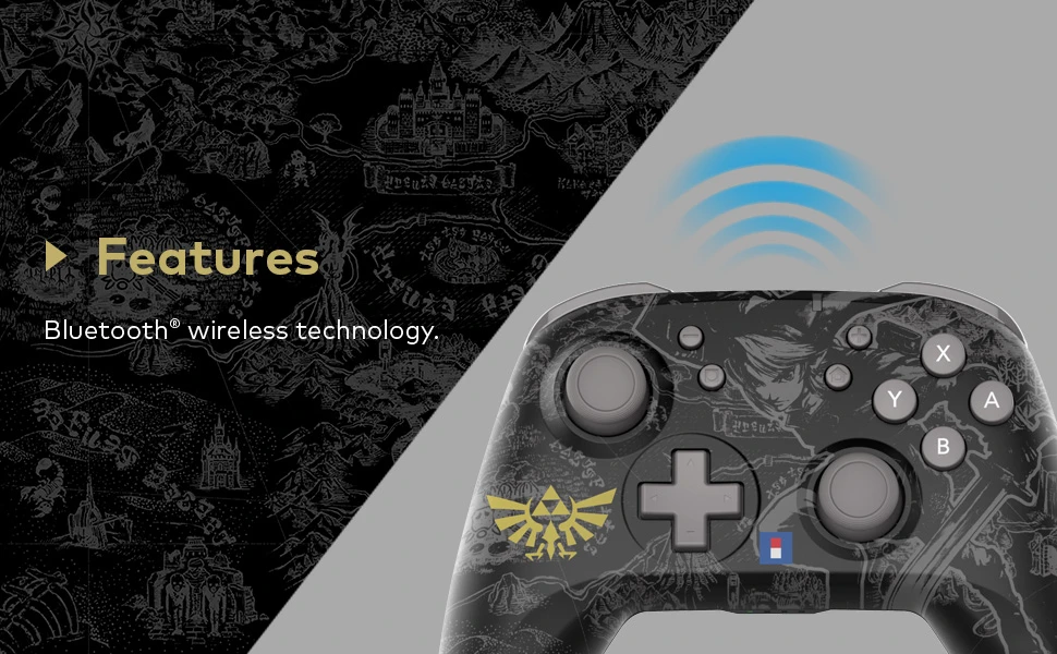 HORI Horipad belaidis pultelis Nintendo Switch (Legend of Zelda) aprašymas - Prekės nuotrauka