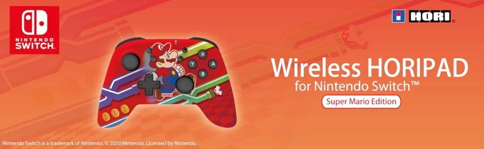 HORI Horipad belaidis pultelis Nintendo Switch (Super Mario) aprašymas - Prekės nuotrauka HORI Horipad belaidis pultelis Nintendo Switch (Super Mario) aprašymas - Prekės nuotrauka