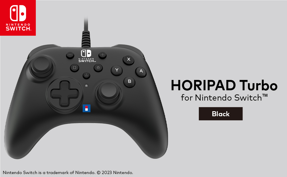 HORI Horipad Turbo laidinis pultelis Nintendo Switch (Juodas) aprašymas - Prekės nuotrauka HORI Horipad Turbo laidinis pultelis Nintendo Switch (Juodas) aprašymas - Prekės nuotrauka