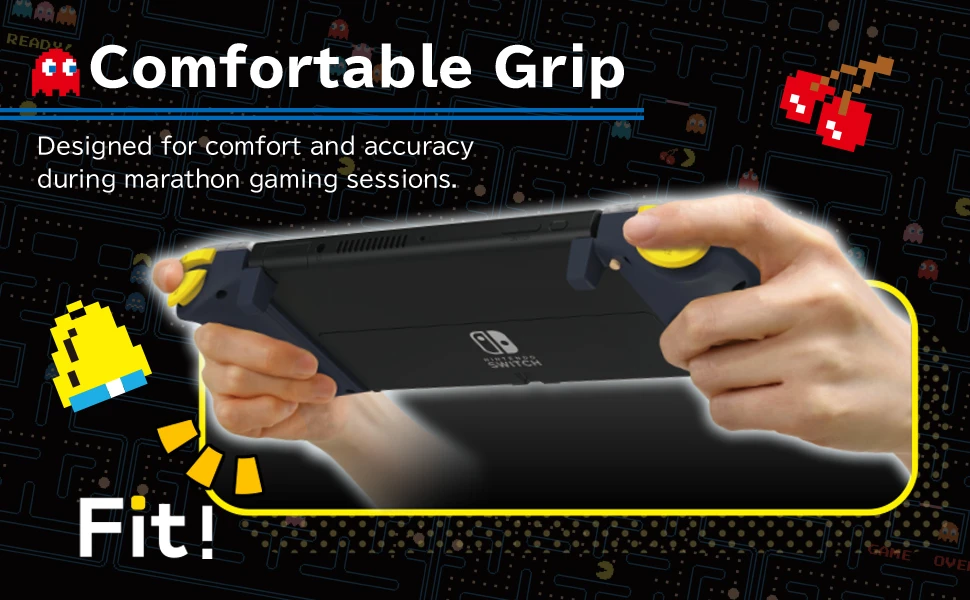 Kompaktiškas „HORI Nintendo Switch Split Pad“ (PAC-MAN) aprašymas - Prekės nuotrauka