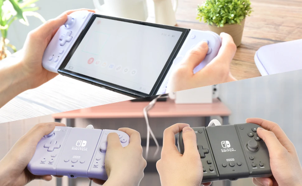 HORI Nintendo Switch Split Pad Compact priedų komplektas (Lavender) aprašymas - Prekės nuotrauka HORI Nintendo Switch Split Pad Compact priedų komplektas (Lavender) aprašymas - Prekės nuotrauka