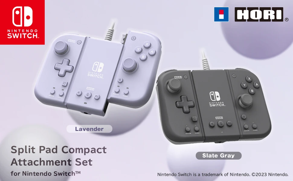 HORI Nintendo Switch Split Pad Compact priedų komplektas (Lavender) aprašymas - Prekės nuotrauka HORI Nintendo Switch Split Pad Compact priedų komplektas (Lavender) aprašymas - Prekės nuotrauka