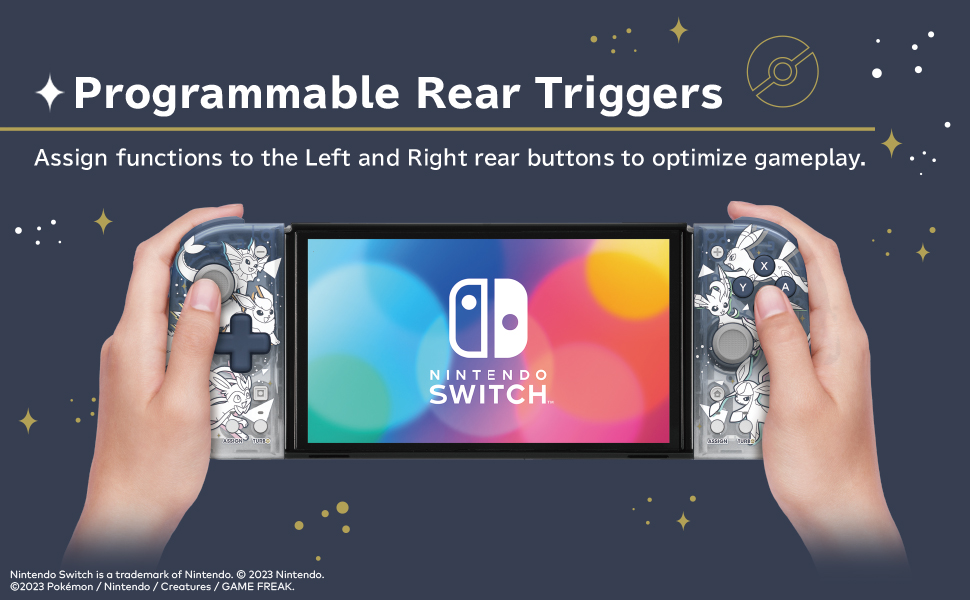 HORI Nintendo Switch Split Pad Compact priedų komplektas (Eevee Evolutions) aprašymas - Prekės nuotrauka