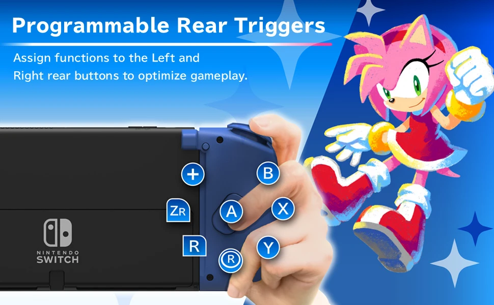 „HORI Nintendo Switch Split Pad Compact“ (SONIC & FRIENDS) aprašymas - Prekės nuotrauka „HORI Nintendo Switch Split Pad Compact“ (SONIC & FRIENDS) aprašymas - Prekės nuotrauka