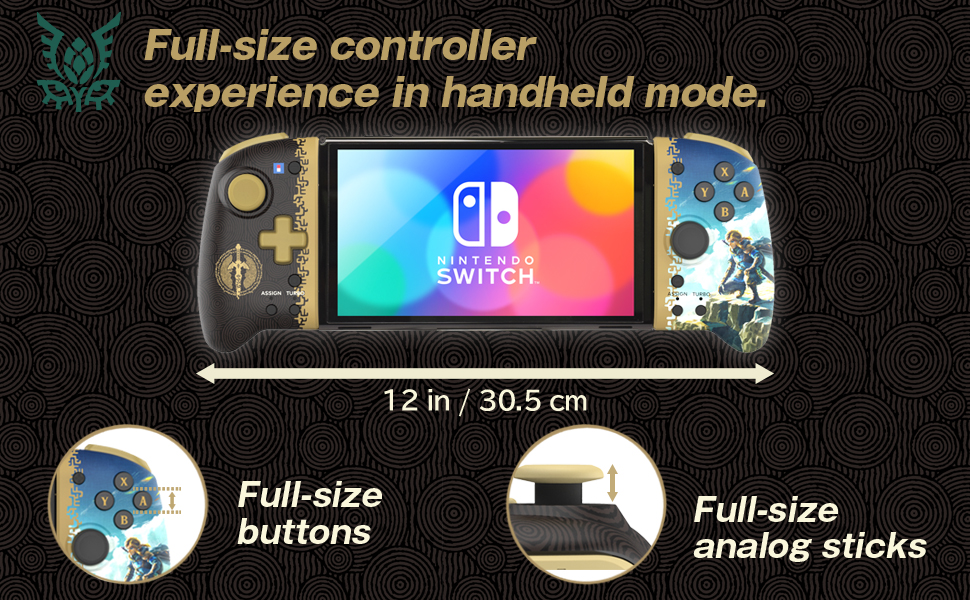 „HORI Nintendo Switch Split Pad Pro“ („ZELDA TEARS OF THE KINGDOM“) aprašymas - Prekės nuotrauka