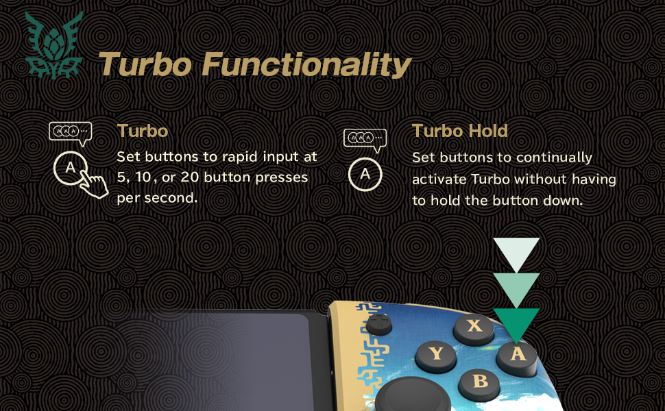 „HORI Nintendo Switch Split Pad Pro“ („ZELDA TEARS OF THE KINGDOM“) aprašymas - Prekės nuotrauka