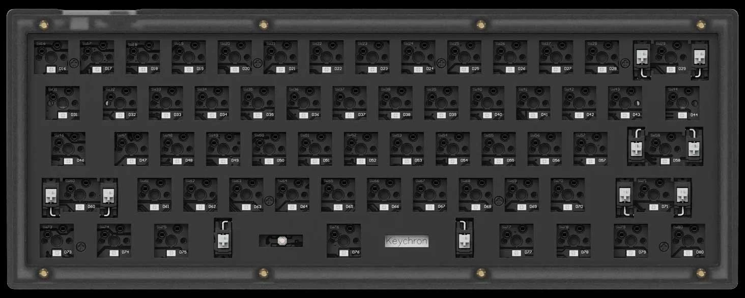 Keychron V4 60% mechaninė klaviatūra (ANSI, Carbon juodas, RGB, Hot-swap, US, Pro Brown Switch) aprašymas - Prekės nuotrauka