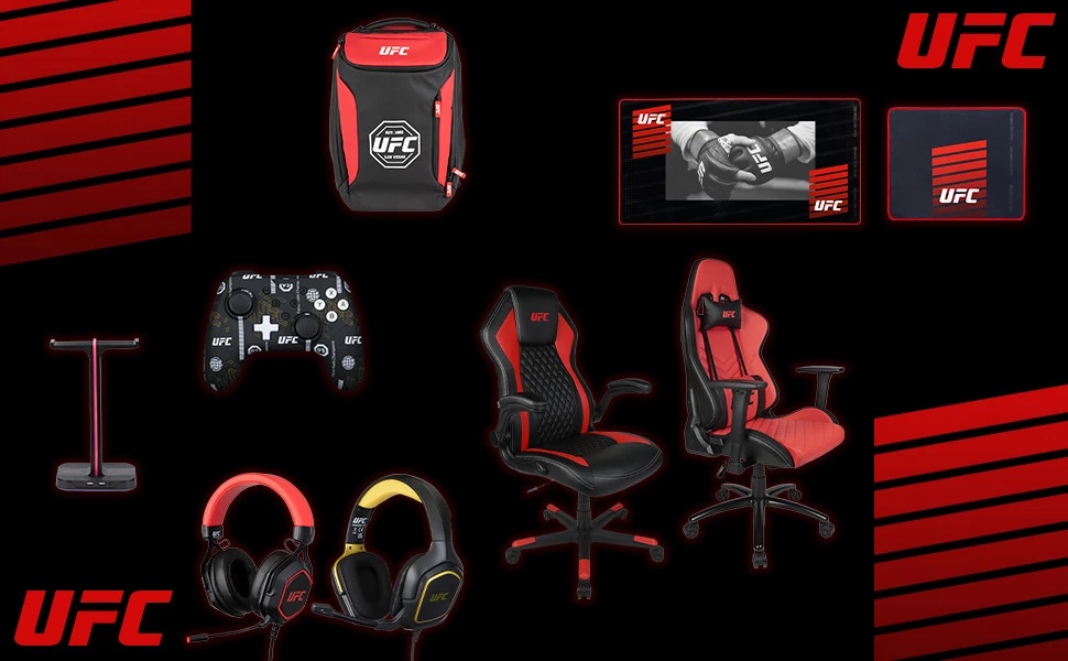 KONIX UFC Gaming M pelės kilimėlis 320x270mm aprašymas - Prekės nuotrauka